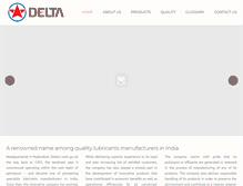Tablet Screenshot of deltaindia.com
